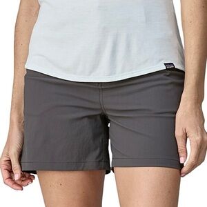 Patagonia Mid Rise Women’s Gray Quandary 5” Athletic Hiking Shorts Size 10 NWT